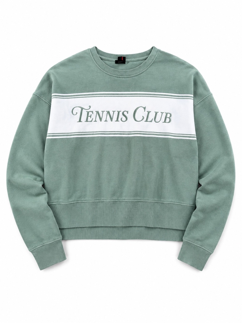 Tennis Club Crewneck Sweatshirt - Sage Green